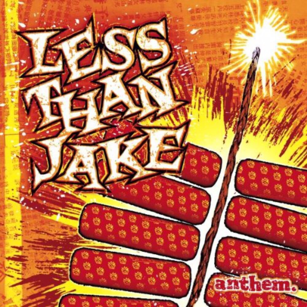 the album cover for Less Than Jake - Anthem [Clear Orange LP]