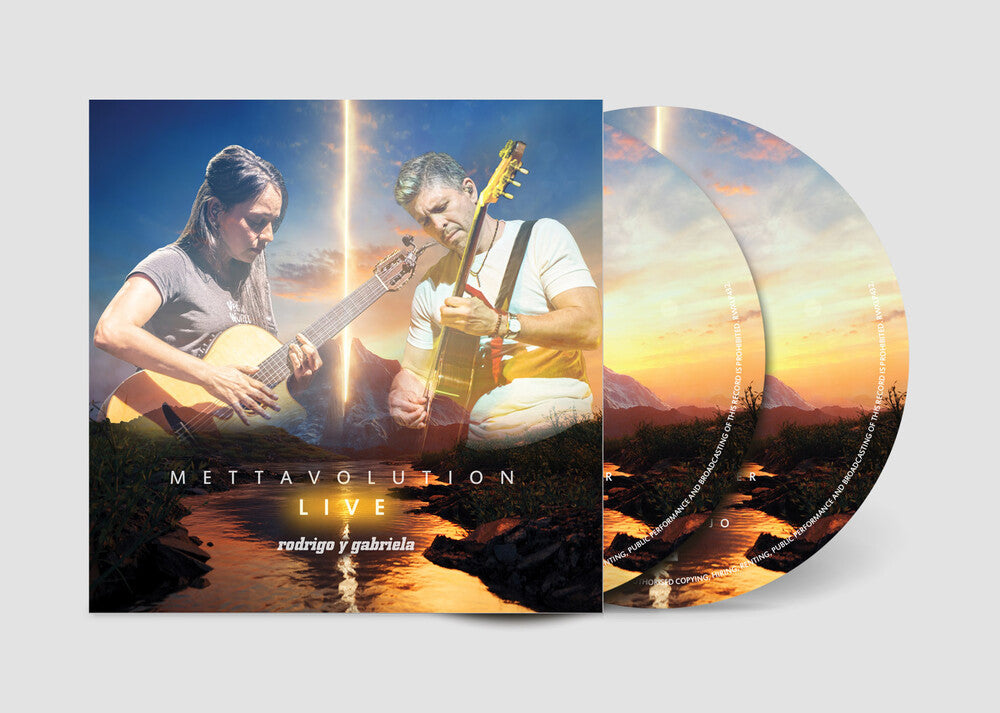 the album cover for Rodrigo Y Gabriela - Mettavolution Live [2CD]