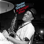 the album cover for Dexter Gordon - Swingin Affair (Bonus Tracks) (Gate) [180 Gram] (Vv)