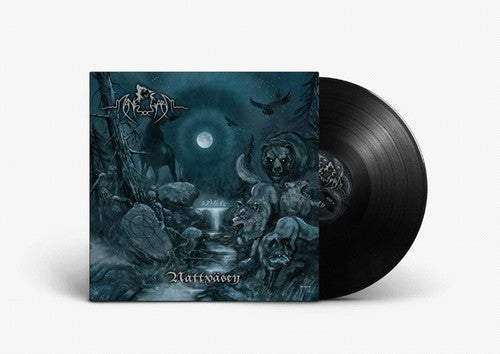 the album cover for Manegarm - Nattvasen