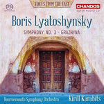 the album cover for Lyatoshynsky / Bournemouth Symphony Orch - Symphony 3 / Grazhyna