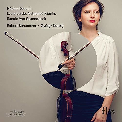 the album cover for Schumann / Desaint / Gouin - Helene Desaint Plays Schumann & Kurtag