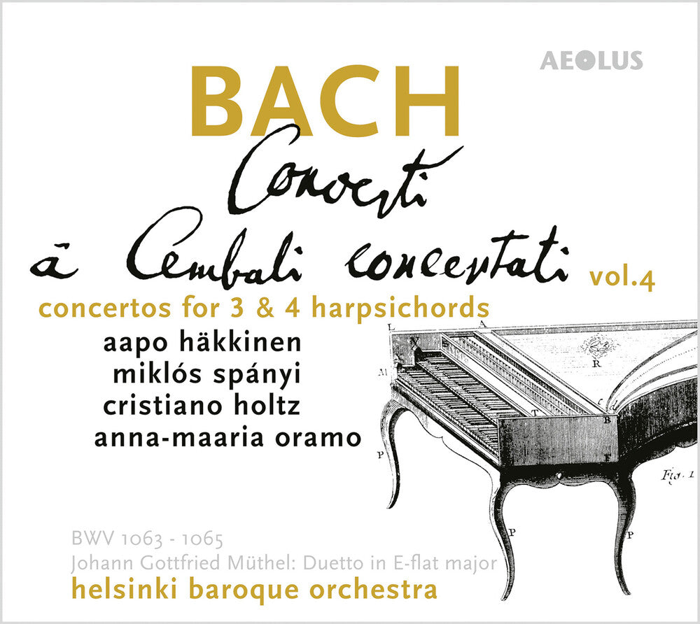 the album cover for Muthel / Hakkinen / Oramo - Concerti a Cembalo 4