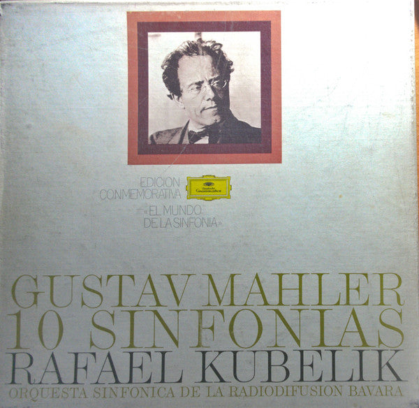 Gustav Mahler - Rafael Kubelik, Orquesta Sinfónica de la Radiodifusión Bávara* : 10 Sinfonías (14xLP, Comp + Box)
