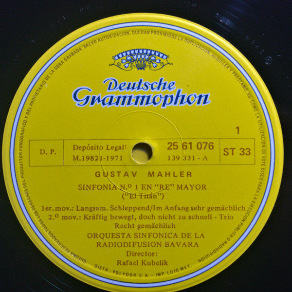 Gustav Mahler - Rafael Kubelik, Orquesta Sinfónica de la Radiodifusión Bávara* : 10 Sinfonías (14xLP, Comp + Box)