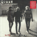 the album cover for Adam Lambert - Live Around The World [Indie Exclusive Limited Edition Red 2LP]