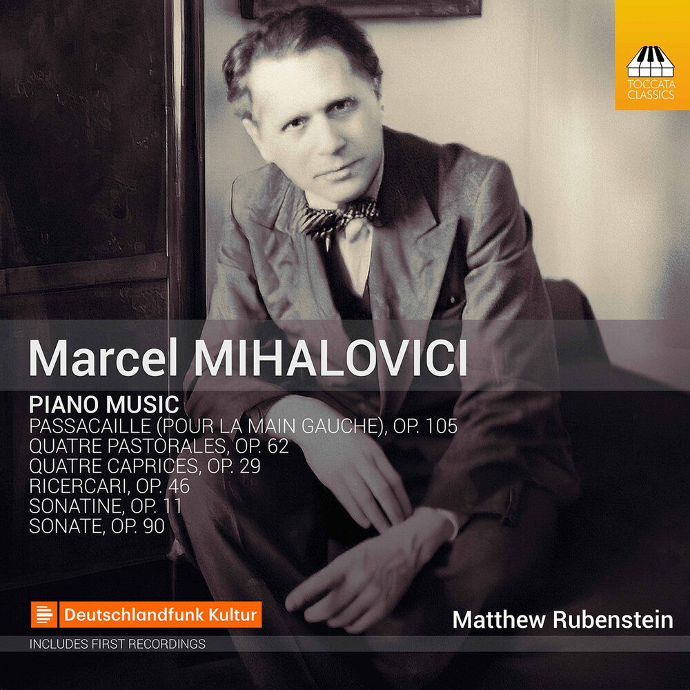 the album cover for Mihalovici / Rubenstein - Piano Music