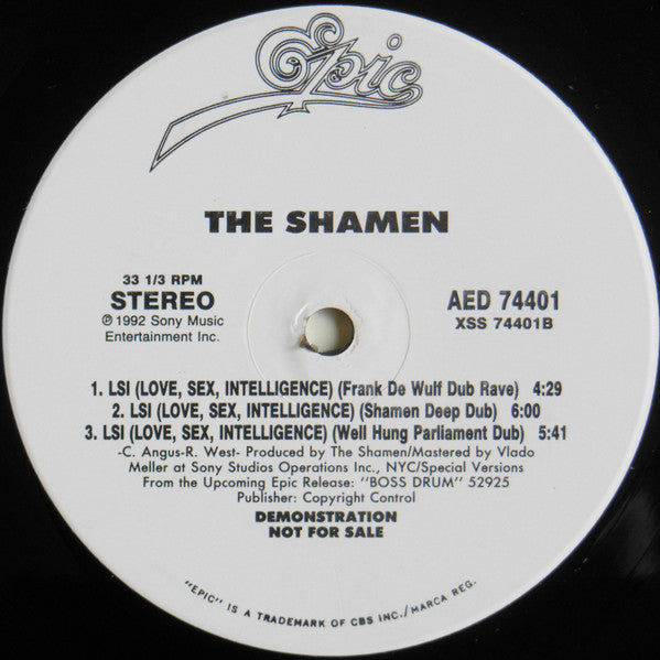 The Shamen : LSI (Love, Sex, Intelligence) (12", Promo)