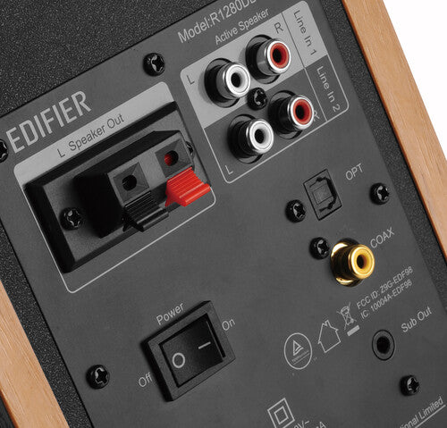 Edifier R1280DBs Bluetooth 5.0 Wireless Desktop/Bookshelf Speakers -42 Watts (Brown)