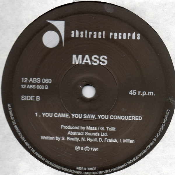 Mass (13) : Medusa (12")