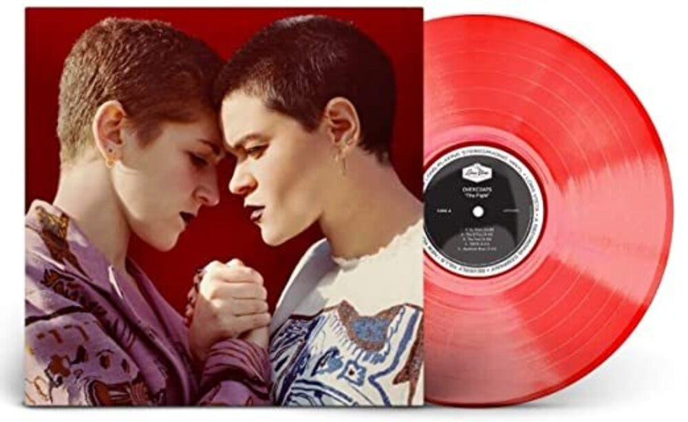 the album cover for Overcoats - The Fight [Limited Edition Ruby Red LP]