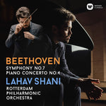 the album cover for Lahav Shani / Rotterdam Philharmonic Orchestra - Beethoven Symphony No. 7, Piano Concerto No. 4
