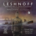the album cover for Leshnoff / Powell / Stern - Symphony 3 / Piano Concerto
