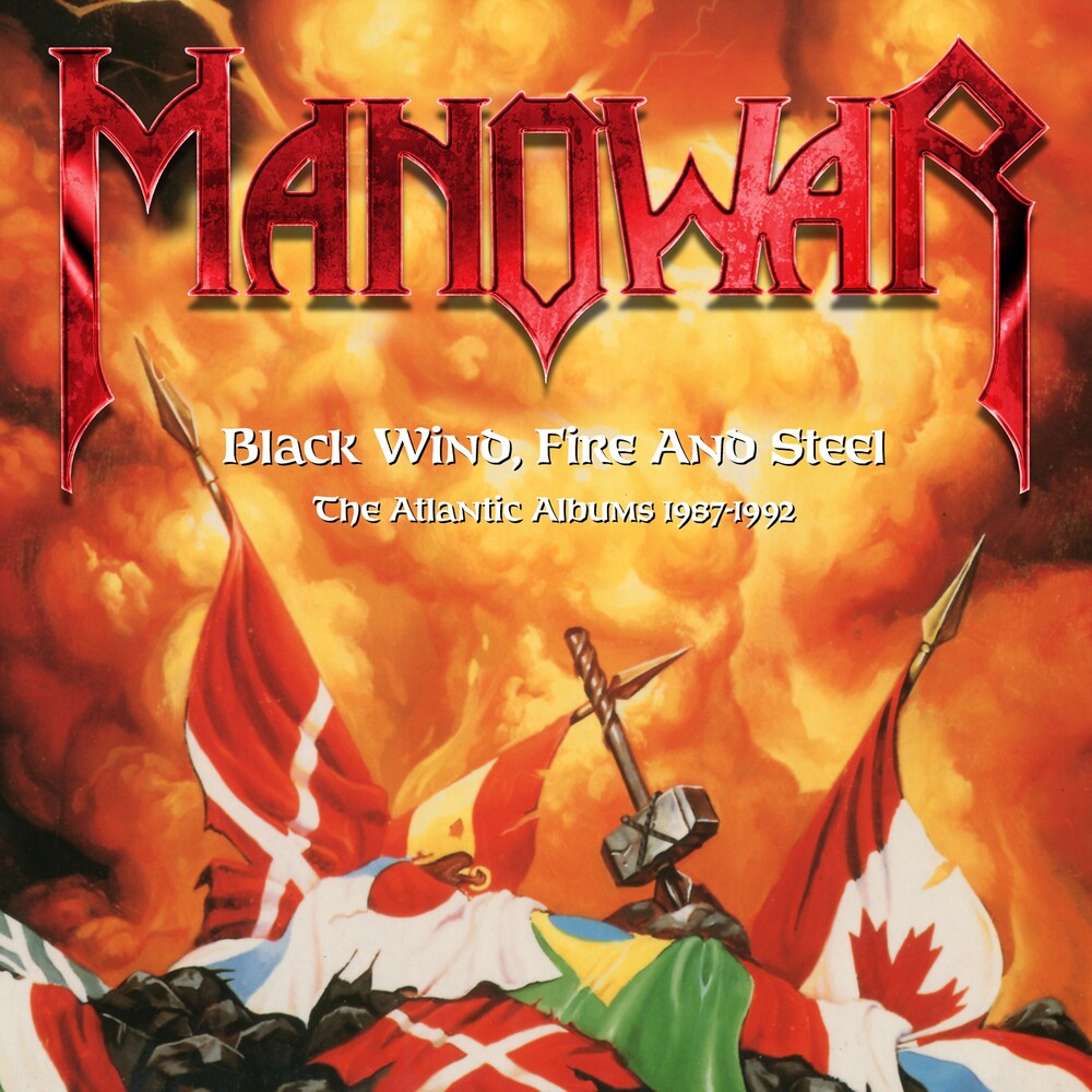 the album cover for Manowar - Black Wind, Fire & Steel: Atlantic Albums 1987-1992