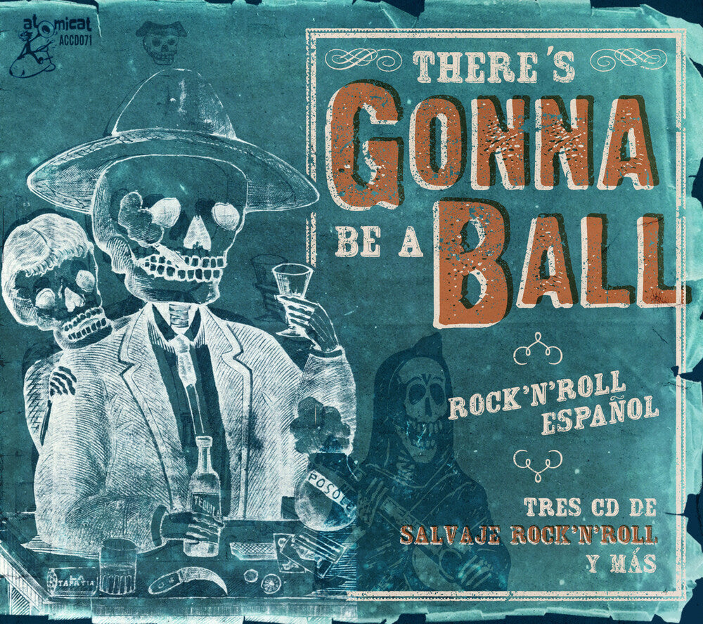 the album cover for res Gonna Be A Ball Rock n Roll / Various - There's Gonna Be A Ball: Rock 'n' Roll Espanol (Various Artists)