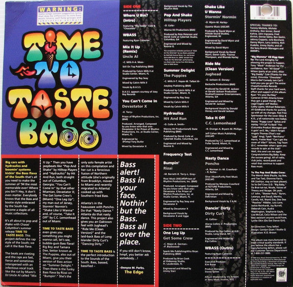 Various : Time To Taste Bass (LP, Comp)