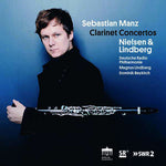 the album cover for Lindberg / Manz / Lindberg - Clarinet Concertos