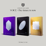 the album cover for Victon - Voice: The Future is Now (incl. 84pg Photobook, 24pg Lyrics Book, Bookmark, Mini Pop-Up Book, Photocard, Voice Photo Card + Phot