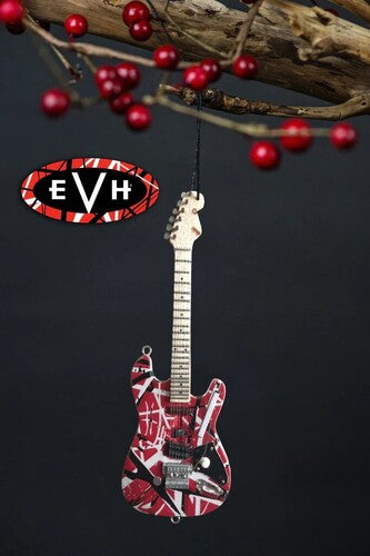 EVH Eddie Van Halen Frankenstein Guitar Holiday Ornament