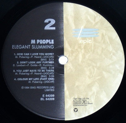 M People : Elegant Slumming (LP, Album)