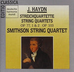 the album cover for Haydn / Smipson String Quartet - String Quartets Op 77,