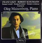 the album cover for Schumann / Maisenberg - Piano Sonata / Carnaval
