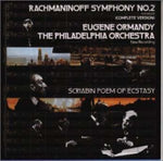 the album cover for Scriabin / Philadelphia Orch / Ormandy - Sym No 2