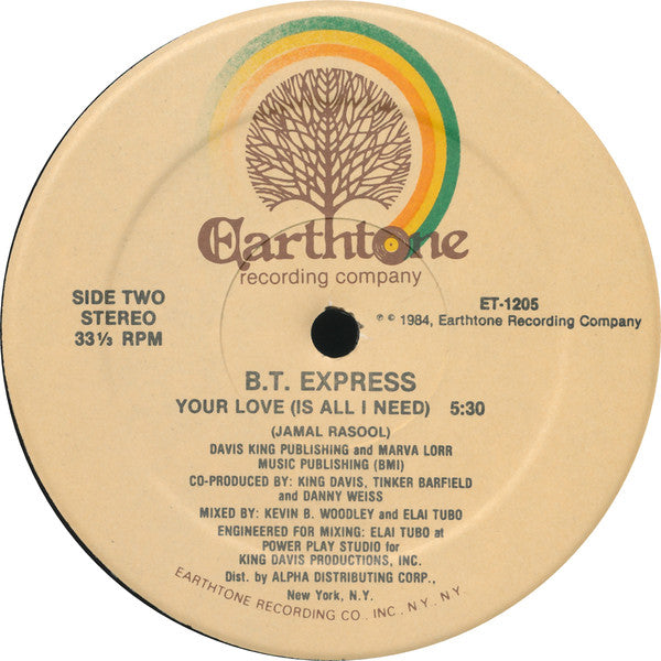 B.T. Express : Your Love (Is All I Need) (12")