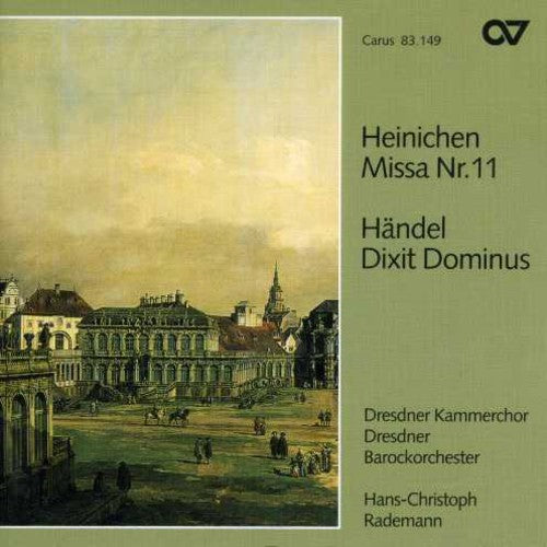the album cover for Heinchein/Handel - Mass 11 / Dixit Dominus