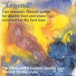 the album cover for Glass / Hegner / Neruda / Munk / Knudsen - Danish Works For Double Bass & Piano