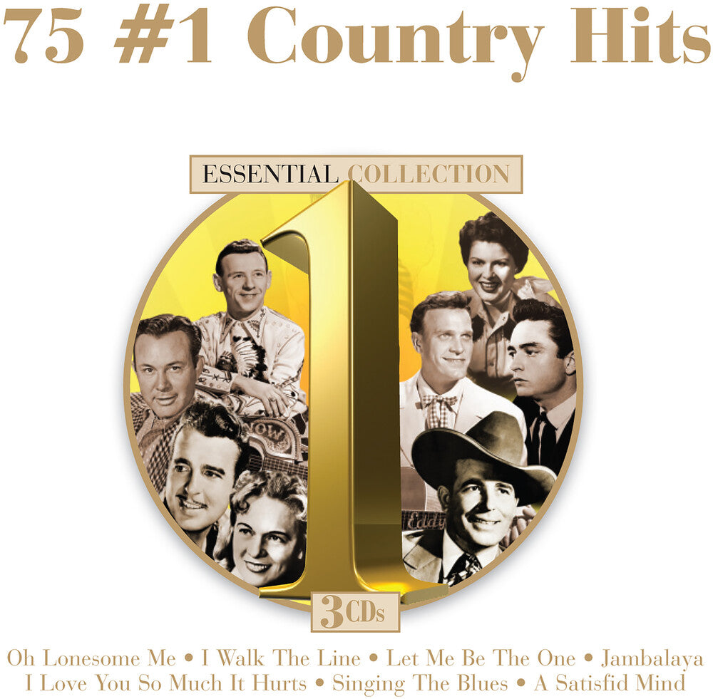 the album cover for Country No 1 Hits - 75 #1 Country Hits (Various Artists)