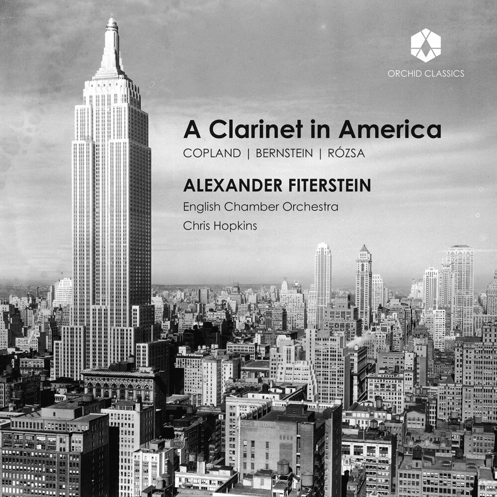 the album cover for Bernstein / Fiterstein / Hopkins - Clarinet in America