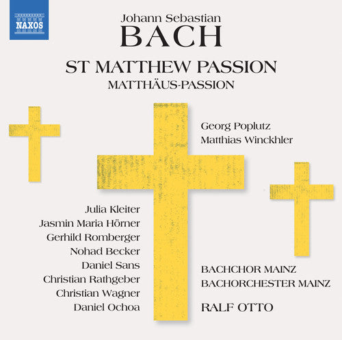the album cover for J Bach S / Poplutz / Bachorchester Mainz - St Matthew Passion