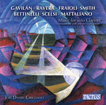 the album cover for Bettinelli / Cirigliano - Music Solo Clarinet Between 20th & 21st Century