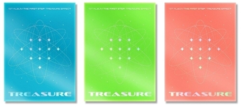 the album cover for Treasure - The First Step : Treasure Effect (Random Cover) (incl. 156pg Photobook, Photocard File Folder, Lyrics Postcard Set, Hologram Pos