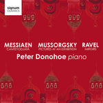 the album cover for Messiaen / Donohoe - Cateyodjaya / Pictures at An Exhibition