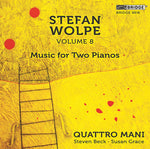 the album cover for Wolpe / Quattro Mani - Music for Two Pianos 8