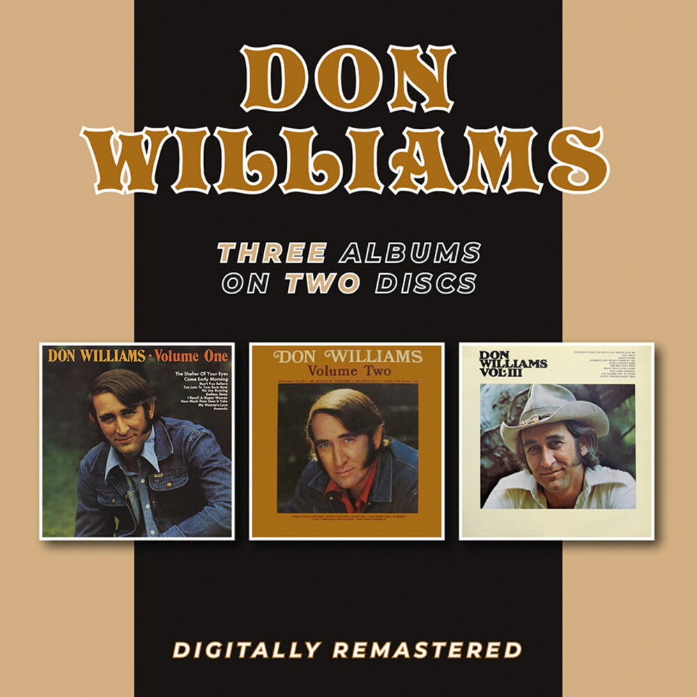 the album cover for Don Williams - Volume One, Two & Three