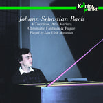 the album cover for Bach / Mortensen - Toccatas / Aria Variata