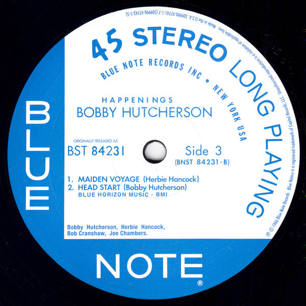 Bobby Hutcherson : Happenings (2x12", Album, Ltd, RE, RM, 180)