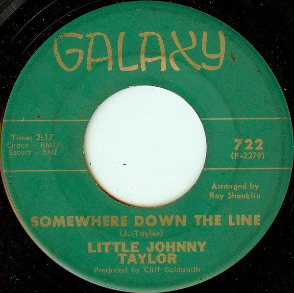Little Johnny Taylor : Part Time Love / Somewhere Down The Line (7", Ind)