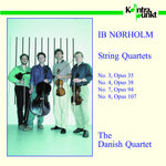 the album cover for Norholm / Danish Quartet - String Quartets 3, 4, 7, & 8