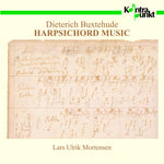 the album cover for Buxtehude / Mortensen - Harpsichord Music