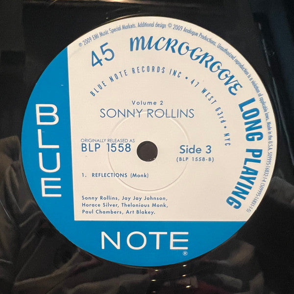 Sonny Rollins : Volume 2 (2x12", Album, Mono, Ltd, RE, 180)