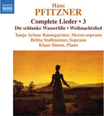 the album cover for Pfitzner / Baumgartner / Simon - Complete Lieder 3