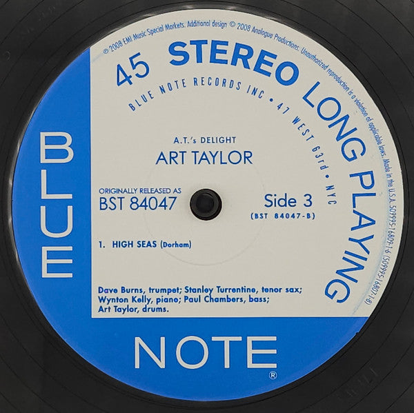 Art Taylor : A.T.'s Delight (2xLP, Ltd, Num)