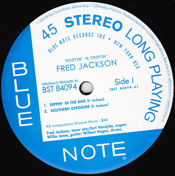 Fred Jackson : Hootin' 'N Tootin' (2x12", Album, Ltd, Num, RE, 180)