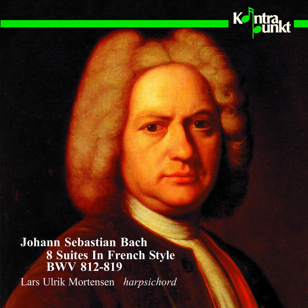 the album cover for Bach / Mortensen - 8 Suites In French Style