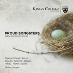 the album cover for Proud Songsters: English Solo Song - Proud Songsters: English Solo Song