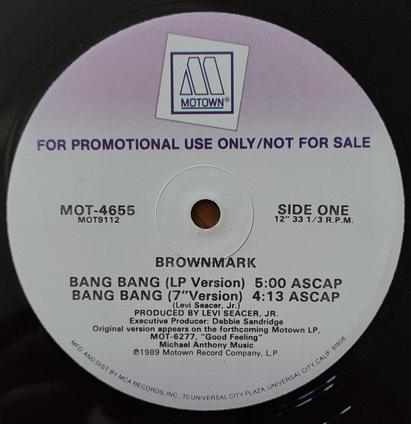 Brownmark : Bang Bang (12", Promo)